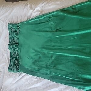 NWT Long Strapless Green Dress
